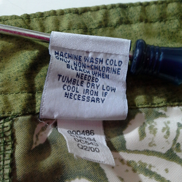 Old Navy boys board shorts 8 Green white Aloha - Picture 5 of 6